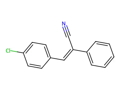 3-(p-Chlorophenyl)-2-phenylacrylonitrile structure