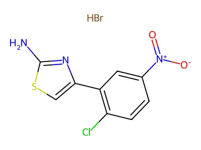 4-(2-Chloro-5-nitrophenyl)-1,3-thiazol-2-amine hydrobromide structure