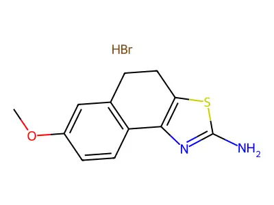 7-Methoxy-4,5-dihydronaphtho[1,2-d][1,3]thiazol-2-amine hydrobromide structure