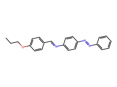 Benzenamine, 4-(phenylazo)-N-[(4-propoxyphenyl)methylene]-, (E,E)-(9CI) structure