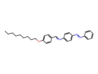 4-[4-n-Nonyloxybenzylideneamino)azobenzene structure