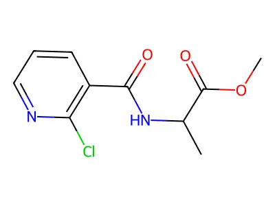 Methyl (2-chloronicotinoyl)-L-alaninate structure