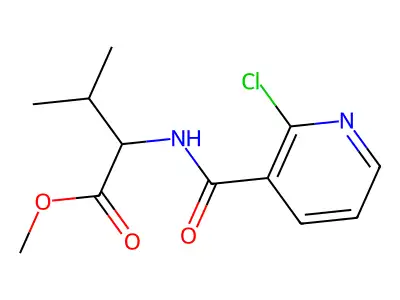 Methyl 2-[(2-chloropyridin-3-yl)formamido]-3-methylbutanoate structure