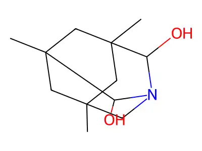 1-Azatricyclo[3.3.1.13,7]decane-2,8-diol, 3,5,7-trimethyl- structure