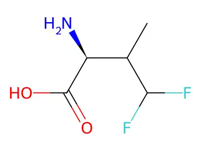 2-Amino-4,4-difluoro-3-methylbutanoic acid structure
