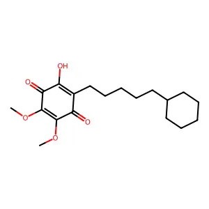 2-(5-Cyclohexylpentyl)-3-hydroxy-5,6-dimethoxycyclohexa-2,5-diene-1,4-dione structure
