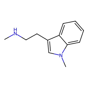 N,1-二甲基色胺 structure
