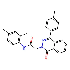 N-(2,4-dimethylphenyl)-2-[4-(4-methylphenyl)-1-oxophthalazin-2-yl]acetamide structure