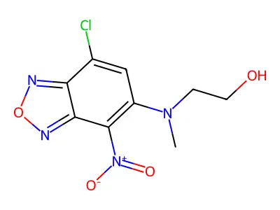2-[(7-Chloro-4-nitro-2,1,3-benzoxadiazol-5-yl)(methyl)amino]ethanol structure