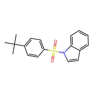 1-(4-Tert-butylphenyl)sulfonylindole structure