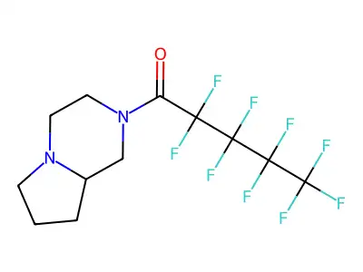 2-(2,2,3,3,4,4,5,5,5-Nonafluoropentanoyl)octahydropyrrolo(1,2-A)pyrazine structure