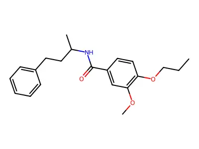 3-methoxy-N-(4-phenylbutan-2-yl)-4-propoxybenzamide structure