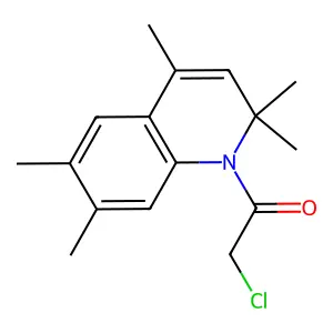 2-Chloro-1-(2,2,4,6,7-pentamethylquinolin-1-yl)ethanone structure