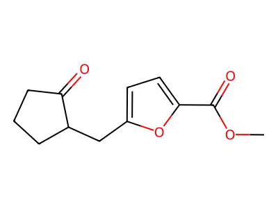 Methyl 5-[(2-oxocyclopentyl)methyl]furan-2-carboxylate structure