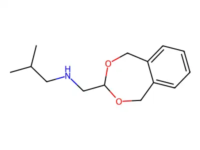 (5,9-Dihydro-6,8-dioxa-benzocyclohepten-7-ylmethyl)-isobutyl-amine structure