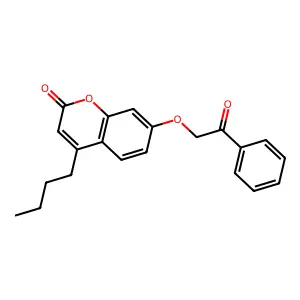 4-butyl-7-(2-oxo-2-phenylethoxy)-2H-chromen-2-one structure