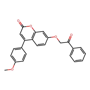 4-(4-methoxyphenyl)-7-(2-oxo-2-phenylethoxy)-2H-chromen-2-one structure