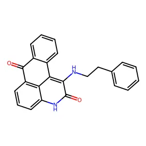 1-Phenethylamino-3H-naphtho(1,2,3-de)quinoline-2,7-dione structure