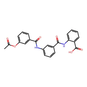 2-(3-(3-Acetoxybenzamido)benzamido)benzoic acid structure