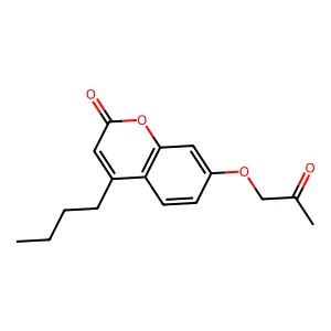 4-butyl-7-(2-oxopropoxy)-2H-chromen-2-one structure