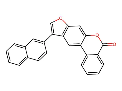 10-Naphthalen-2-yl-[1]benzofuro[6,5-c]isochromen-5-one structure