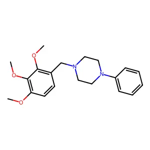 1-Phenyl-4-(2,3,4-trimethoxybenzyl)piperazine structure