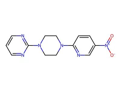 2-[4-(5-Nitropyridin-2-yl)piperazin-1-yl]pyrimidine structure