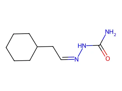 (2-Cyclohexylethylideneamino)urea structure