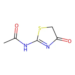 N-(4-oxo-4,5-dihydrothiazol-2-yl)acetamide structure