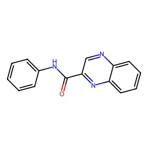 N-phenyl-2-quinoxalinecarboxamide structure