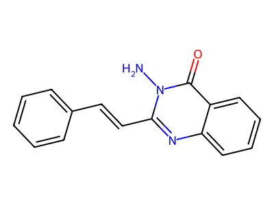 4(3H)-Quinazolinone, 3-amino-2-(2-phenylethenyl)- structure