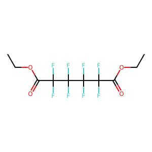 Hexanedioic acid, 2,2,3,3,4,4,5,5-octafluoro-, 1,6-diethyl ester structure