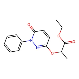 Ethyl 2-(6-oxo-1-phenylpyridazin-3-yl)oxypropanoate structure