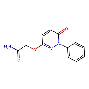 2-(6-Oxo-1-phenylpyridazin-3-yl)oxyacetamide structure