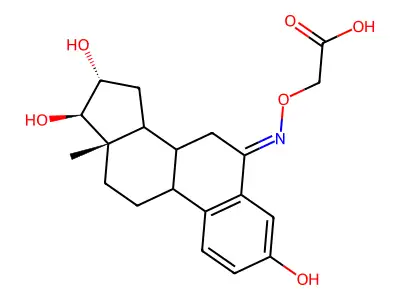 6-Oxoestriol (carboxymethyl)oxime structure