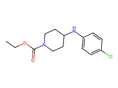 Ethyl 4-[(4-chlorophenyl)amino]piperidine-1-carboxylate structure