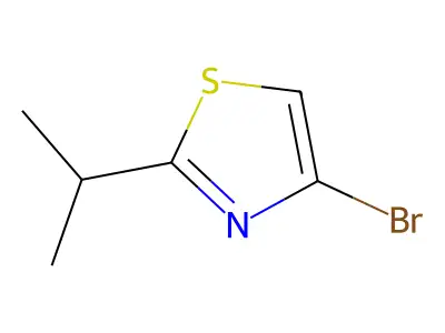 4-Bromo-2-isopropyl-1,3-thiazole structure