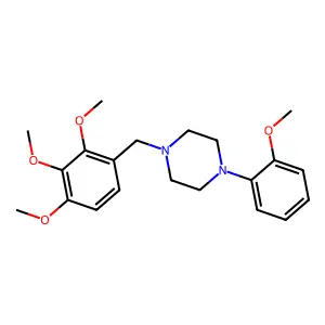 1-(2-Methoxyphenyl)-4-(2,3,4-trimethoxybenzyl)piperazine structure
