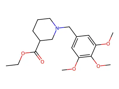 Ethyl 1-(3,4,5-trimethoxybenzyl)piperidine-3-carboxylate structure