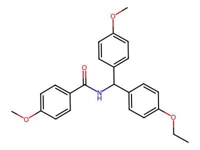 N-[(4-ethoxyphenyl)-(4-methoxyphenyl)methyl]-4-methoxybenzamide structure