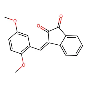 (3Z)-3-[(2,5-dimethoxyphenyl)methylidene]indene-1,2-dione structure