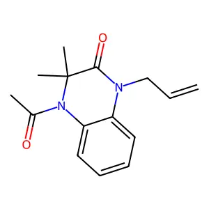 4-Acetyl-3,3-dimethyl-1-prop-2-enylquinoxalin-2-one structure