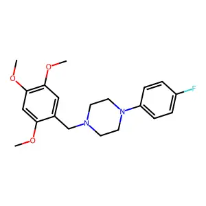 1-(4-Fluorophenyl)-4-[(2,4,5-trimethoxyphenyl)methyl]piperazine structure