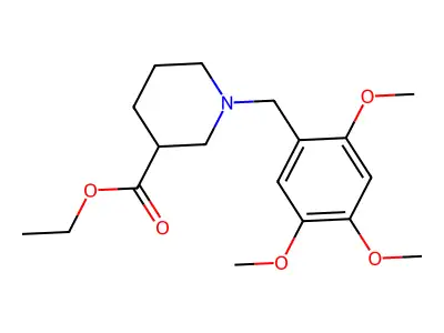 Ethyl 1-(2,4,5-trimethoxybenzyl)piperidine-3-carboxylate structure
