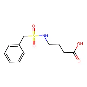 4-Phenylmethanesulfonylamino-butyric acid structure