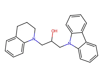 1-carbazol-9-yl-3-(3,4-dihydro-2H-quinolin-1-yl)propan-2-ol structure