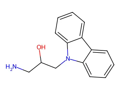 1-Amino-3-carbazol-9-yl-propan-2-ol structure