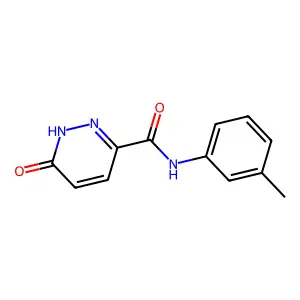 6-oxo-N-(m-tolyl)-1,6-dihydropyridazine-3-carboxamide structure