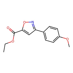 Ethyl 3-(4-methoxyphenyl)isoxazole-5-carboxylate structure