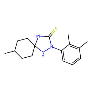 2-(2,3-Dimethylphenyl)-8-methyl-1,2,4-triazaspiro[4.5]decane-3-thione structure